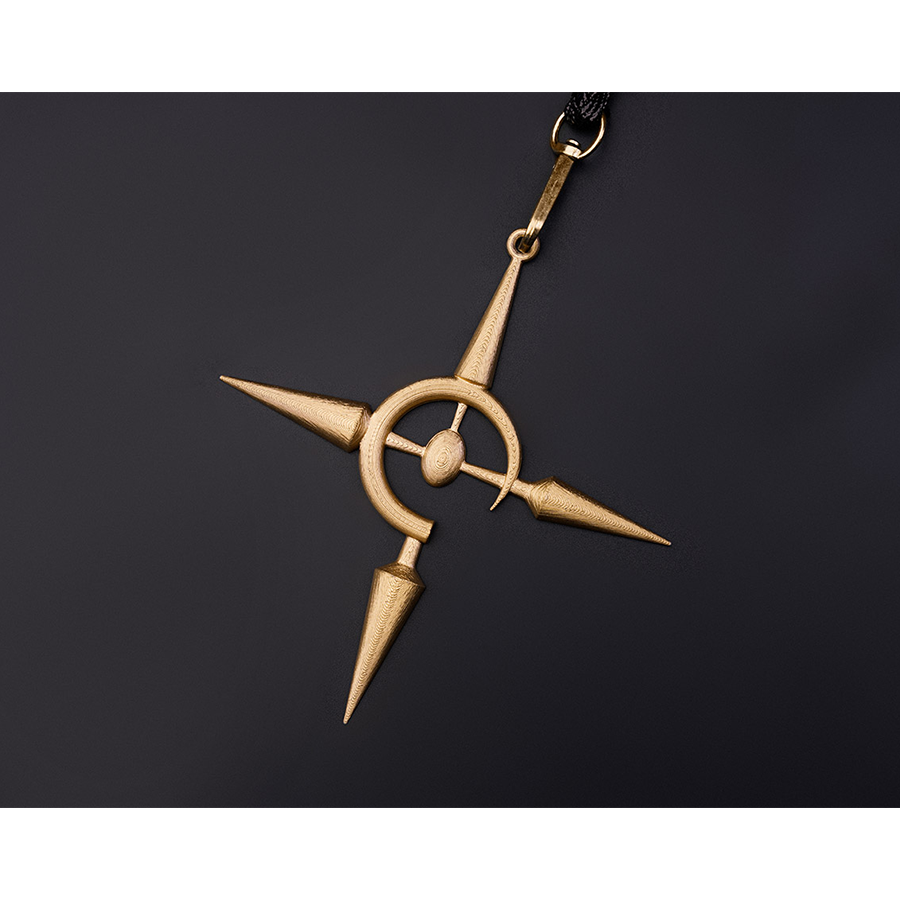 Wuthering Waves Gabrielle Cosplay Costume, the end of the armlet is a gold ornament.