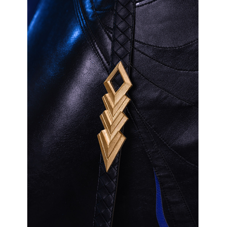 Wuthering Waves Gabrielle Cosplay Costume, gold rhombic decoration.