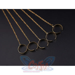 Wuthering Waves Gabrielle Cosplay Costume, gold metal finger chain.