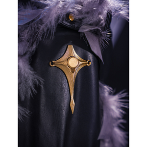 Wuthering Waves Gabrielle Cosplay Costume, a gold metal decoration on the right sleeve.