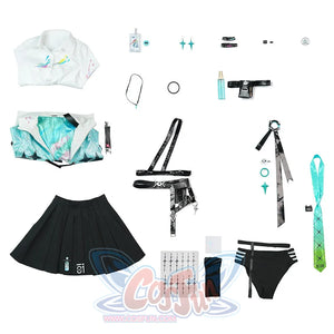 Wuthering Waves Lynae Cosplay Costume N09815 XS / Without Rubik’s Cube Costumes