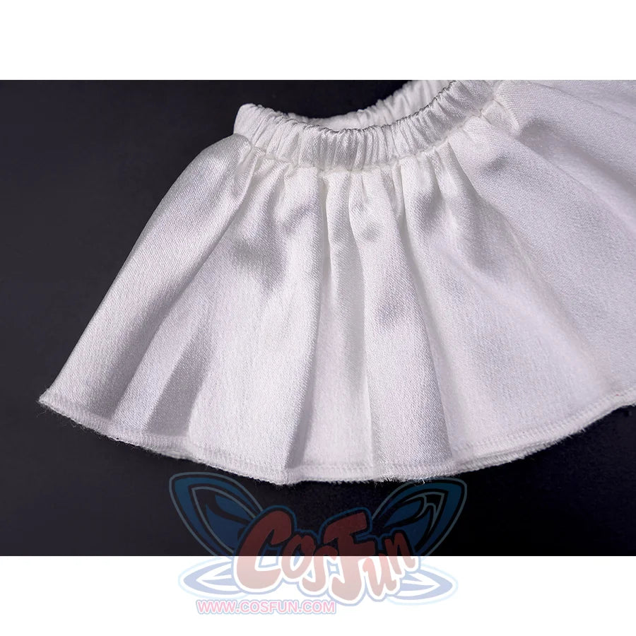 Phrolova cosplay costume white ruffled wrist ornaments with elasticated cuffs accessory