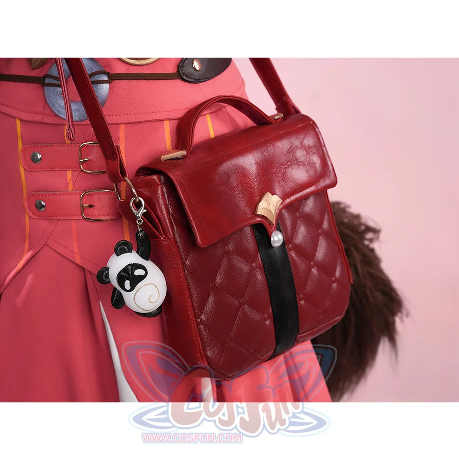 Zenless Zone Zero Ye Shunguang Touch of Dawnlight cosplay bag pairs a quilted red body.
