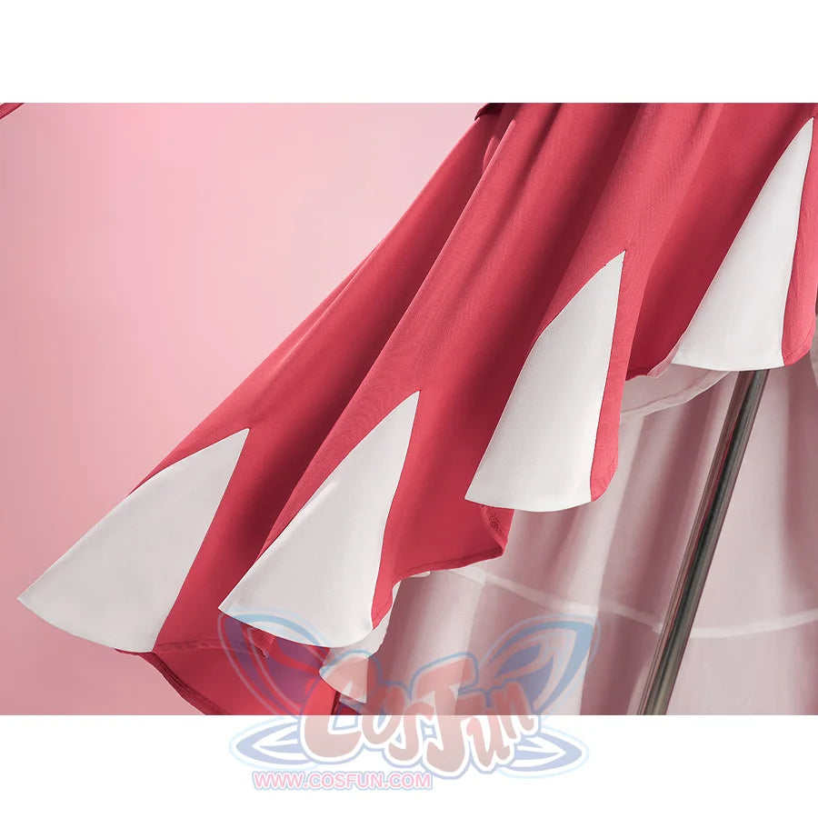 Zenless Zone Zero Ye Shunguang Touch of Dawnlight cosplay skirt hem layers pointed white triangular panel inserts along a.