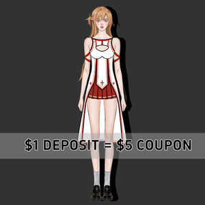 【CONFIRMATION】Deposit Anime Game Girl Cosplay Costume Derivative Bodysuit Swimsuit