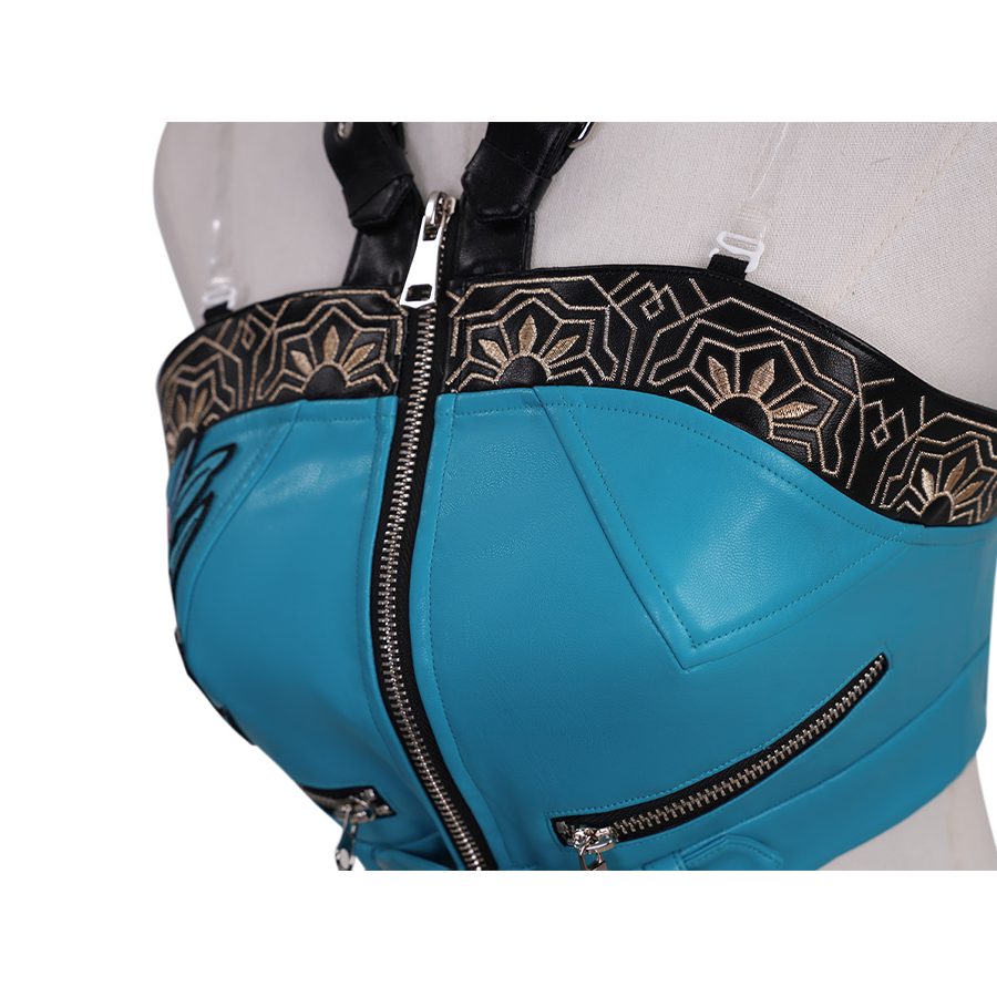 Zoey Cosplay Costume, the bust area features darts for a more fitted silhouette.