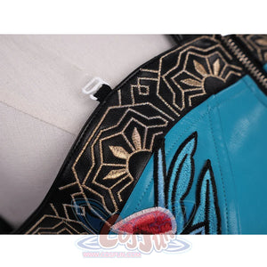 Zoey Cosplay Costume, a decorative black border with intricate patterns along the upper edge.