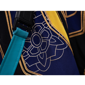 Zoey Cosplay Costume, the pants also have floral patterns on both sides.