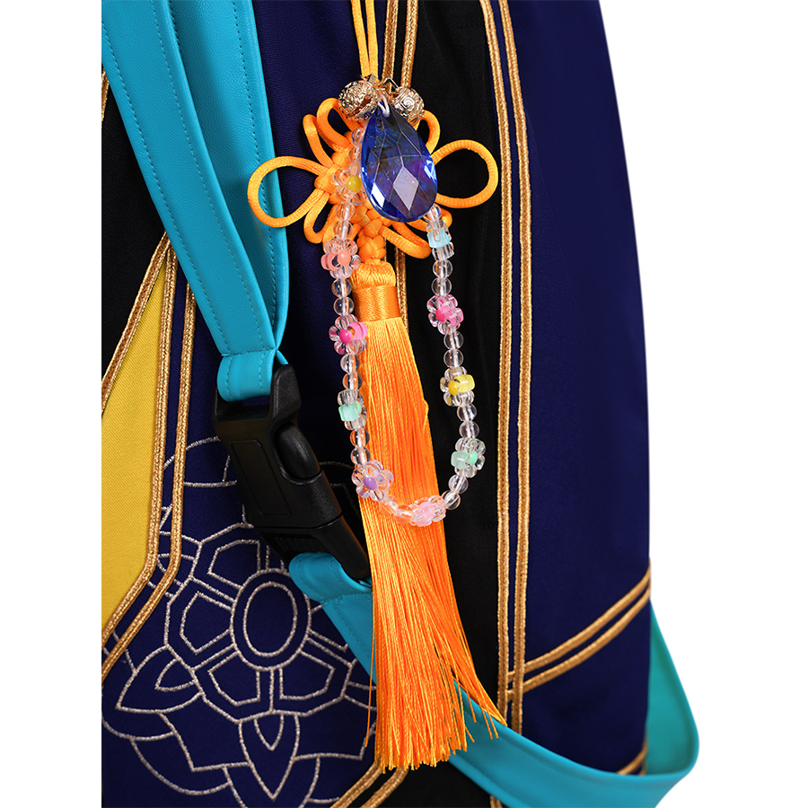 Zoey Cosplay Costume, the pendant consist of a yellow tassel and a flower bracelet.
