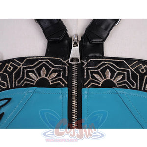 Zoey Cosplay Costume, a decorative black border with intricate patterns along the upper edge.