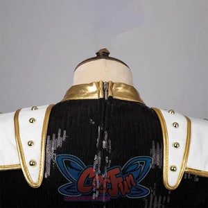 Zoey cosplay costume's details of back side.