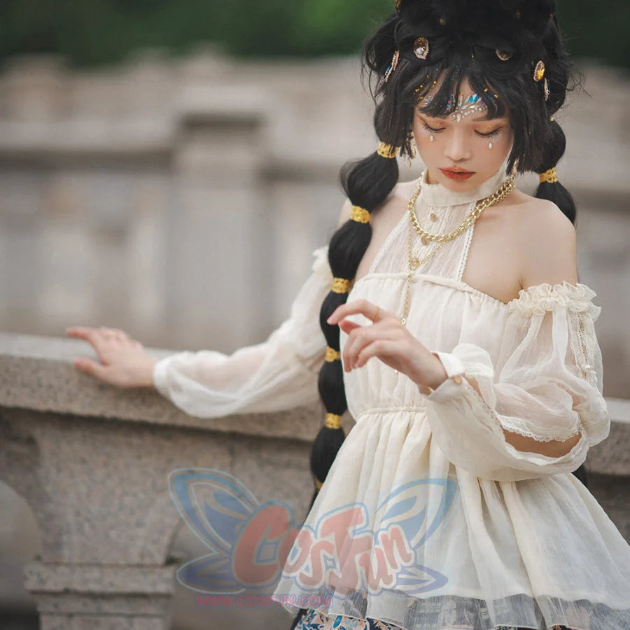 Egypt Style Lolita Thin Neck Shirt - cosfun