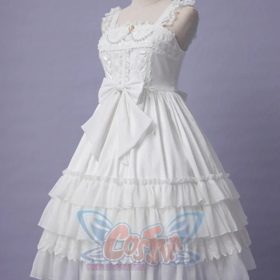 Elegant Lolita High Waist Jumper Skirt - cosfun