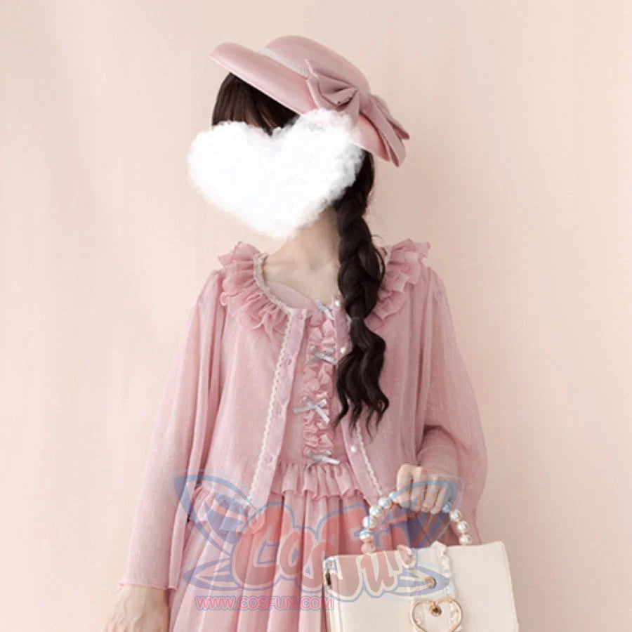 Elegant Lolita Lace Long Sleeve Sunscreen Shirt - cosfun