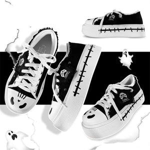 Original Spice Girl Lolita Round Toe Canvas Shoes - cosfun