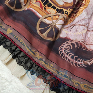 Gorgeous Gothic Lolita Drawstring Slim Skirt - cosfun