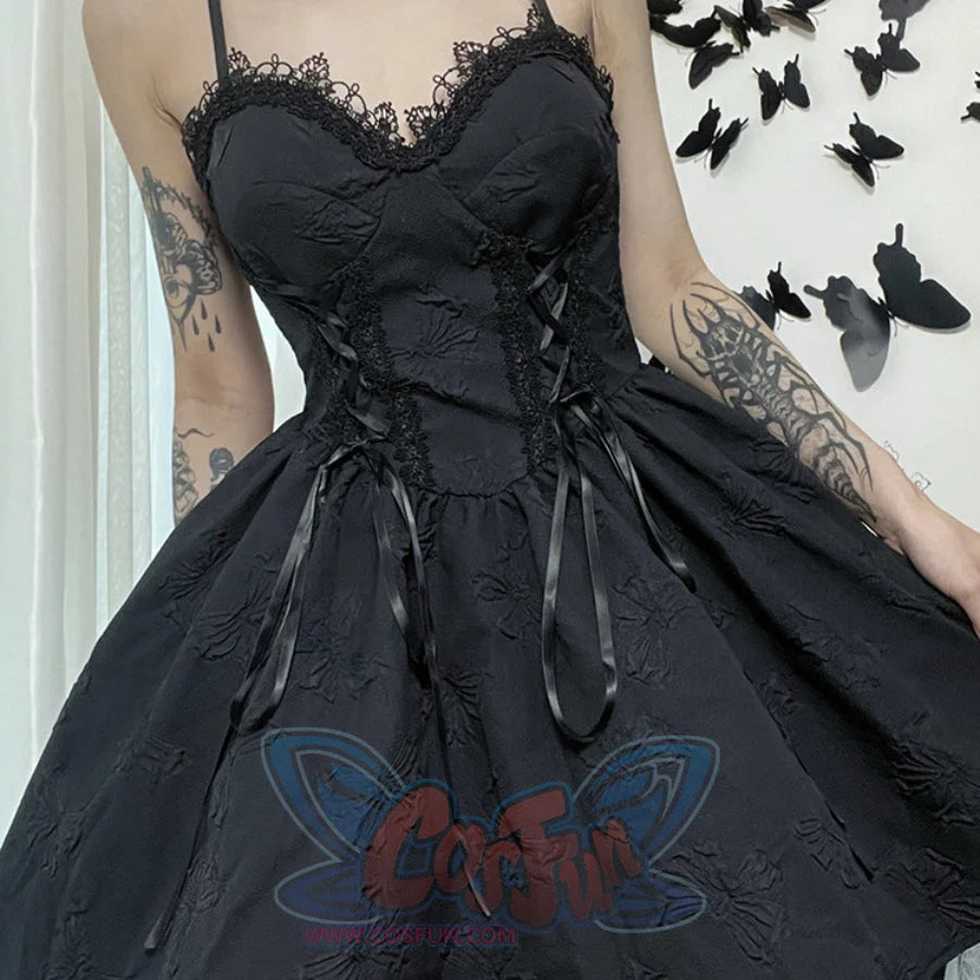 Summer Rose Lace High Waist Slip Dress S22927