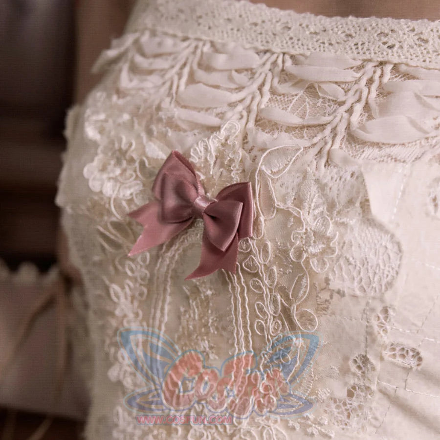 Rococo Duchess Heart Cutout Lace Bow Cami Dress, Cami Dress / S Rococo Duchess Heart Cutout Lace Bow Cami Dress, Cami Dress / S