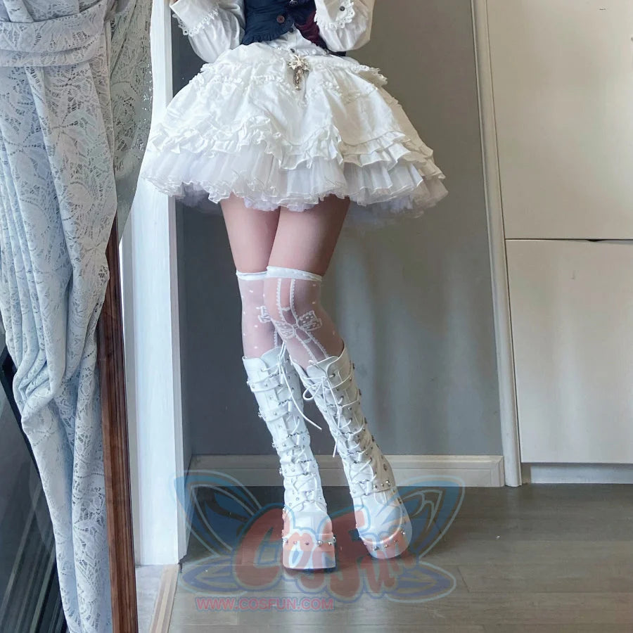 Original Spice Girl Lolita Round Toe Thick Soled Boots