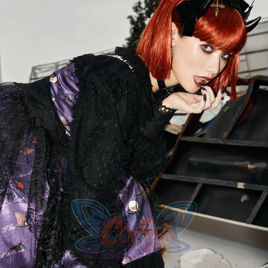 Halloween Gothic Lolita Long Sleeve Shirt S22701