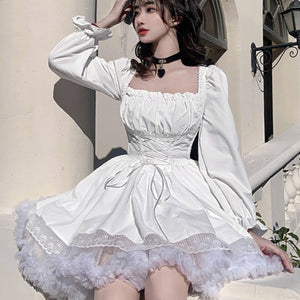 Royal Style Sweet High Waist Lolita Bubble Dress