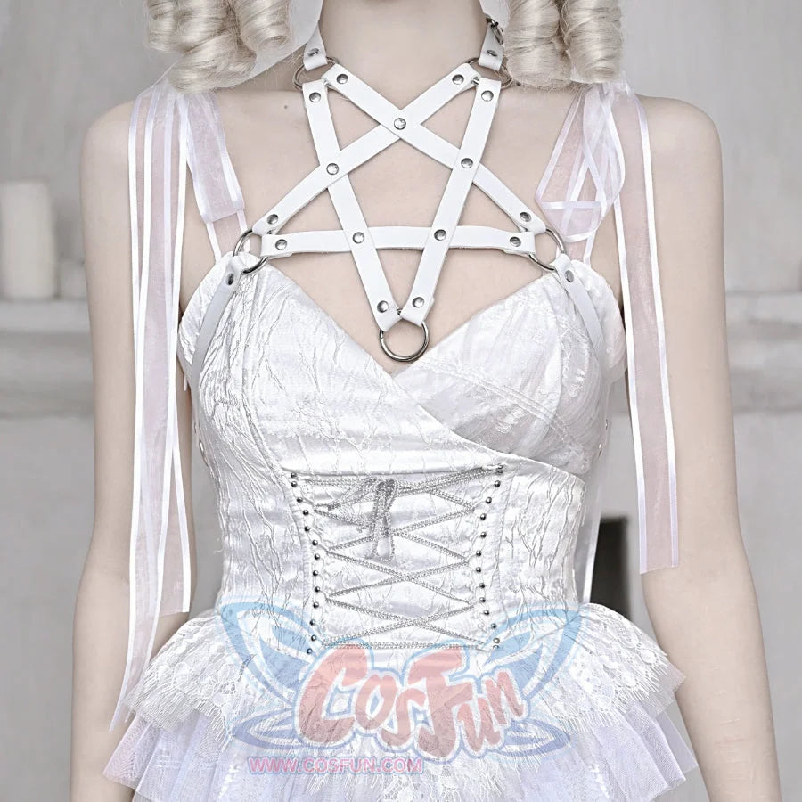 Alice White Gothic Lace High Waist Slip Dress