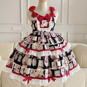 Sweet and Lovely Cake Lolita Jumper Skirt