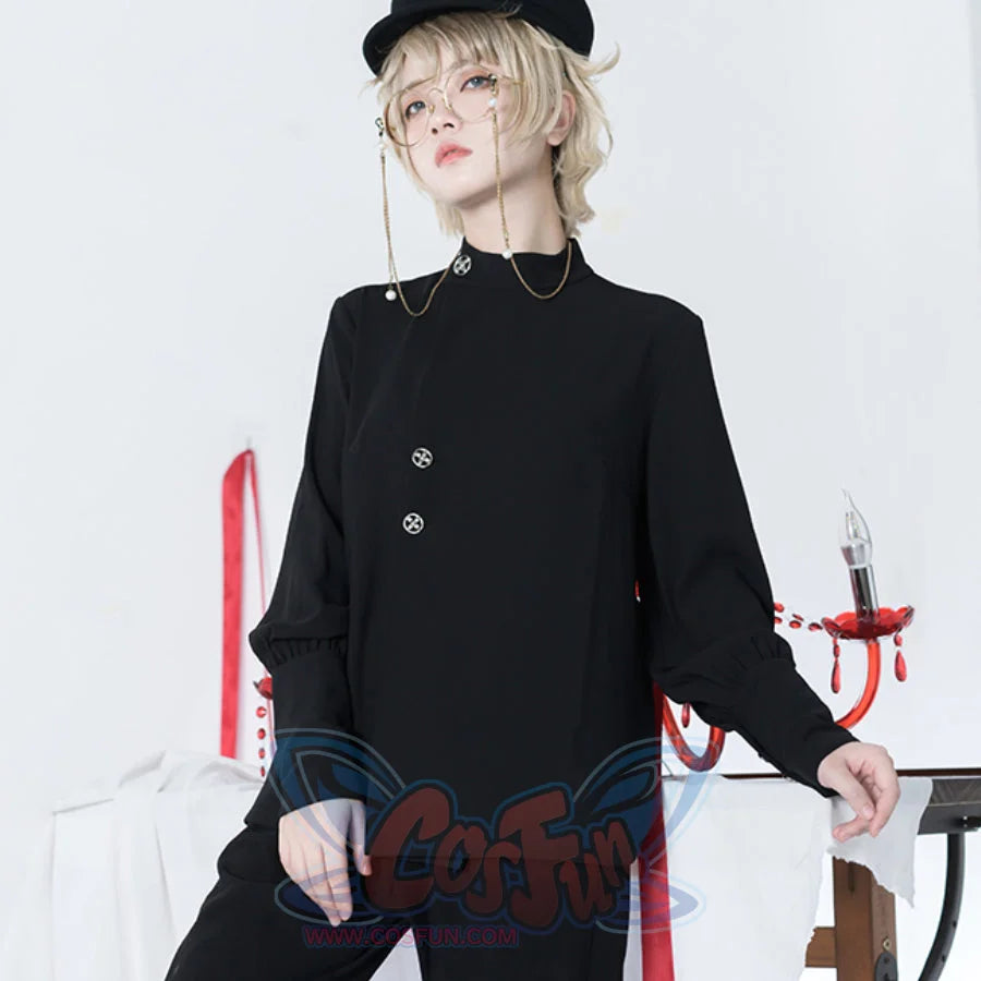 Vintage Simple Autumn Loose Long-sleeved Shirt S22482 Woman / S