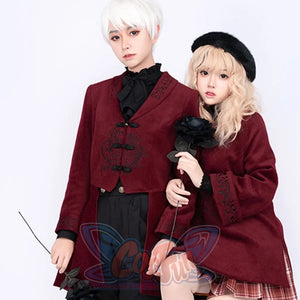 Chinese Style Spring Autumn Woolen Coat - cosfun