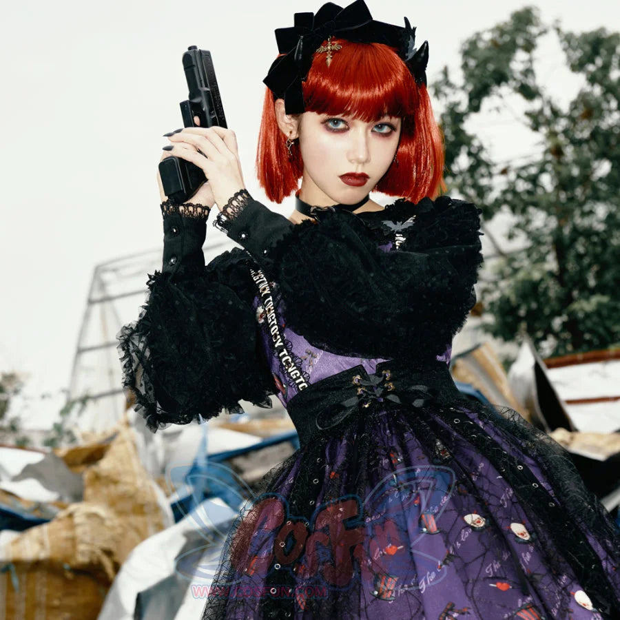 Halloween Gothic Lolita Long Sleeve Shirt S22701