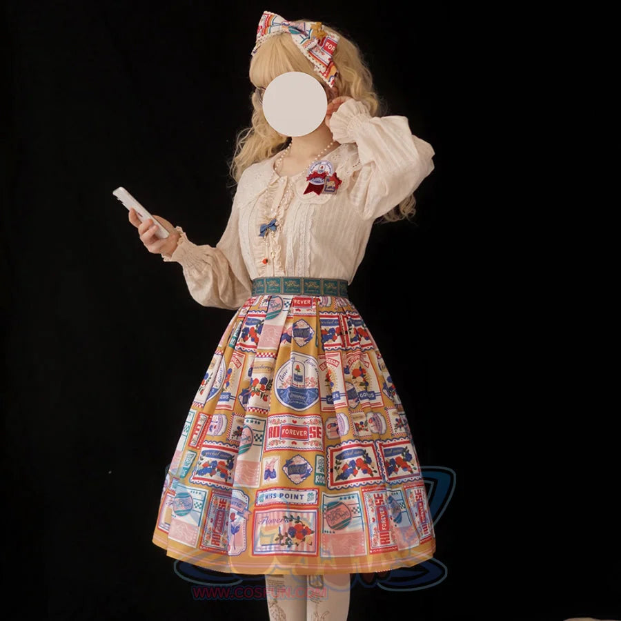 American Style Vintage Daily Lolita Skirt - cosfun