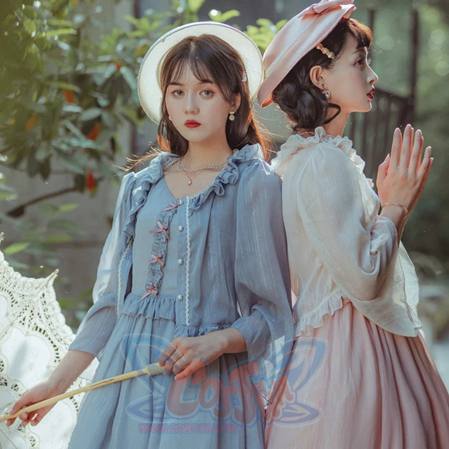 Elegant Lolita Lace Long Sleeve Sunscreen Shirt - cosfun