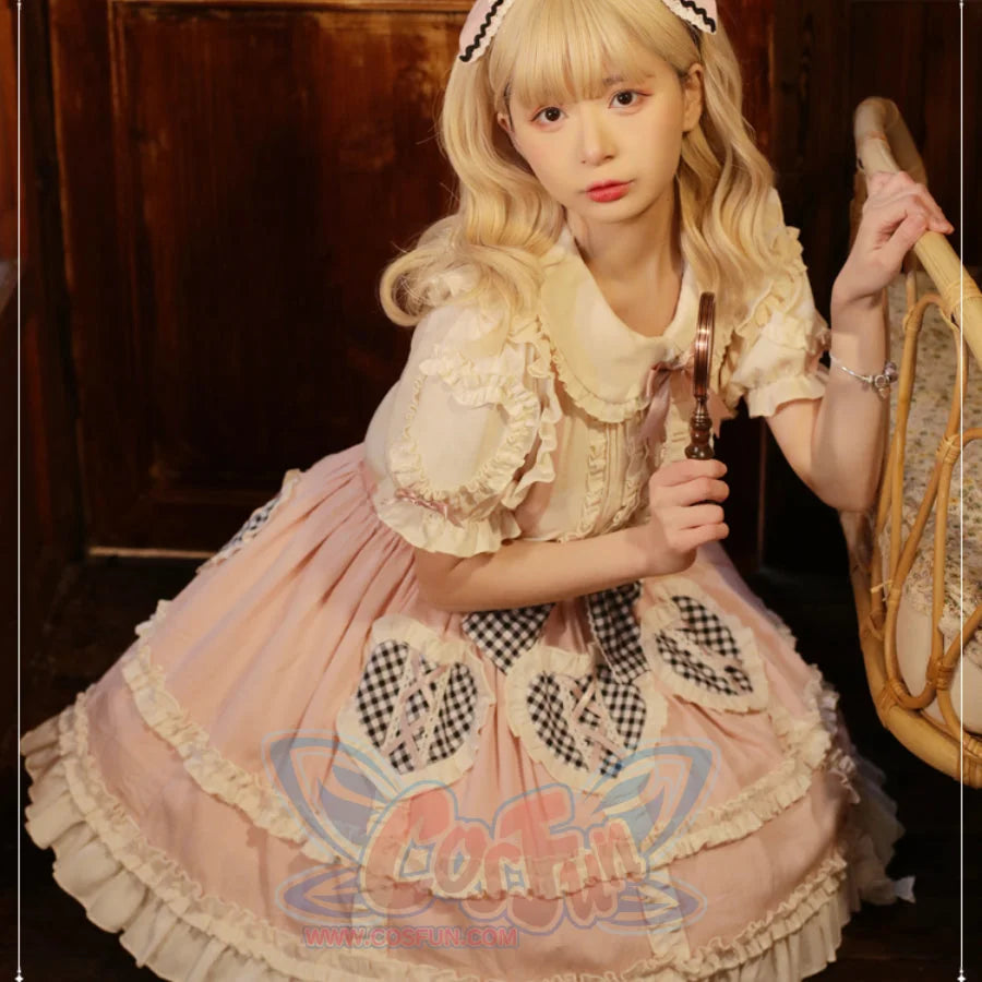 Daily Lovely High Waist Lolita Strap Skirt - cosfun