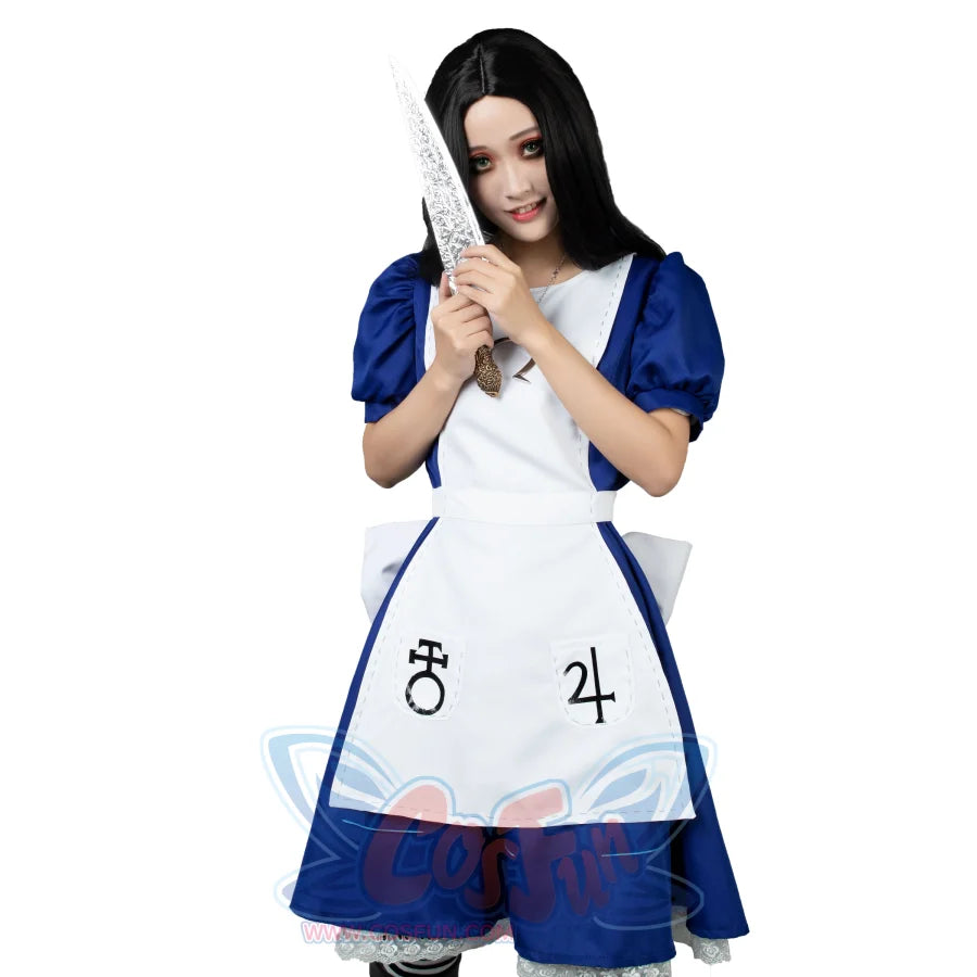 Alice: Madness Returns Classic Dress For Cosplay Mp000277 Women Size / S Costumes