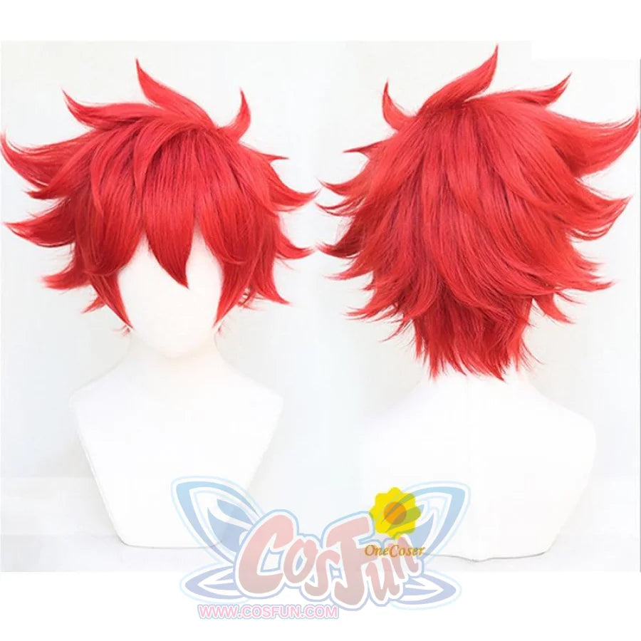 Anime Sk8 The Infinity Reki Cosplay Wig Sk Red Short Cosplay
