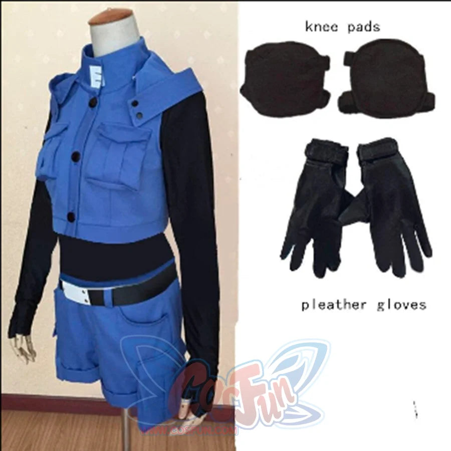 Assassination Classroom Kayano Kaede Blue Battle Suit Uniform Cosplay Costume Mp005791 Costumes