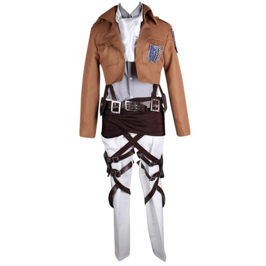 Attack On Titan Shingeki No Kyojin Levi Rivaille Recon Corps Cosplay Costume Mp000744 Male / Xxs