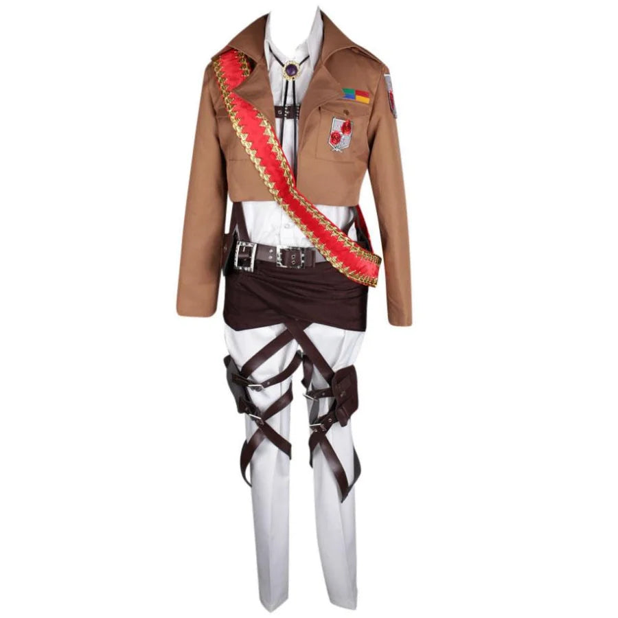 Attack On Titan Shingeki No Kyojin Stationed Corps Commander Dot Pixis Cosplay Costume Mp001166 Male