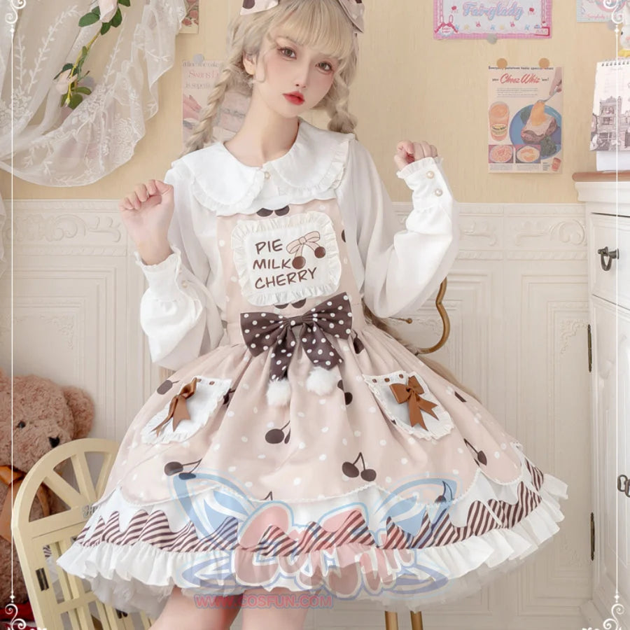 Daily Sweet and Lovely Cherry Lolita Jumper Skirt