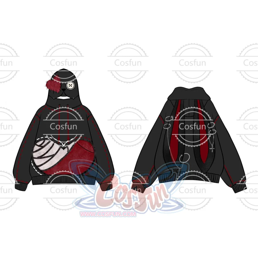【PRE-SALE】COSFUN Original Black Cosplay Full Zip Hoodie FAN00019 Sweatshirt