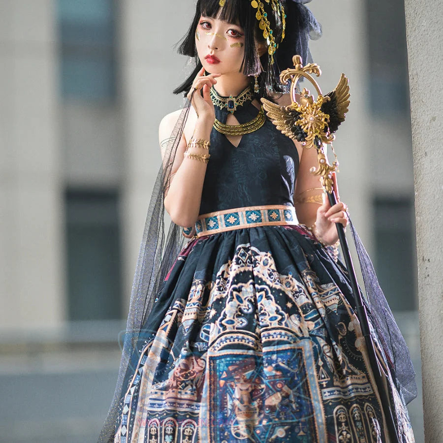 Egypt Style Lolita Backless Neck Dress