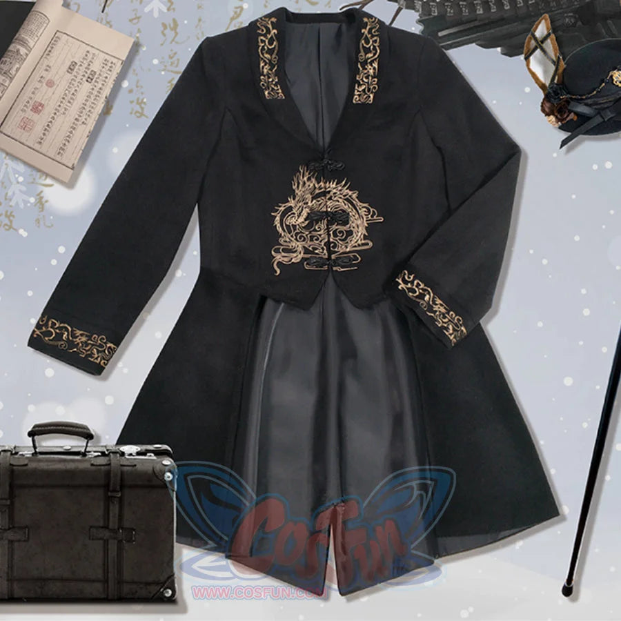 Chinese Style Spring Autumn Woolen Coat - cosfun