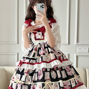 Sweet and Lovely Cake Lolita Jumper Skirt