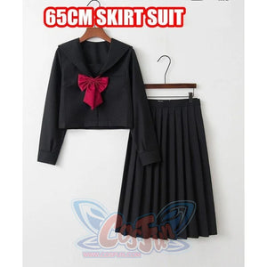 Bad Girls Jk College Uniform Sailor Suits J40360 Long Sleeve_Middle Skirt / S School