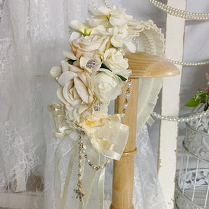 Original Elegant Tea Party Lolita Flowers Hairband - cosfun