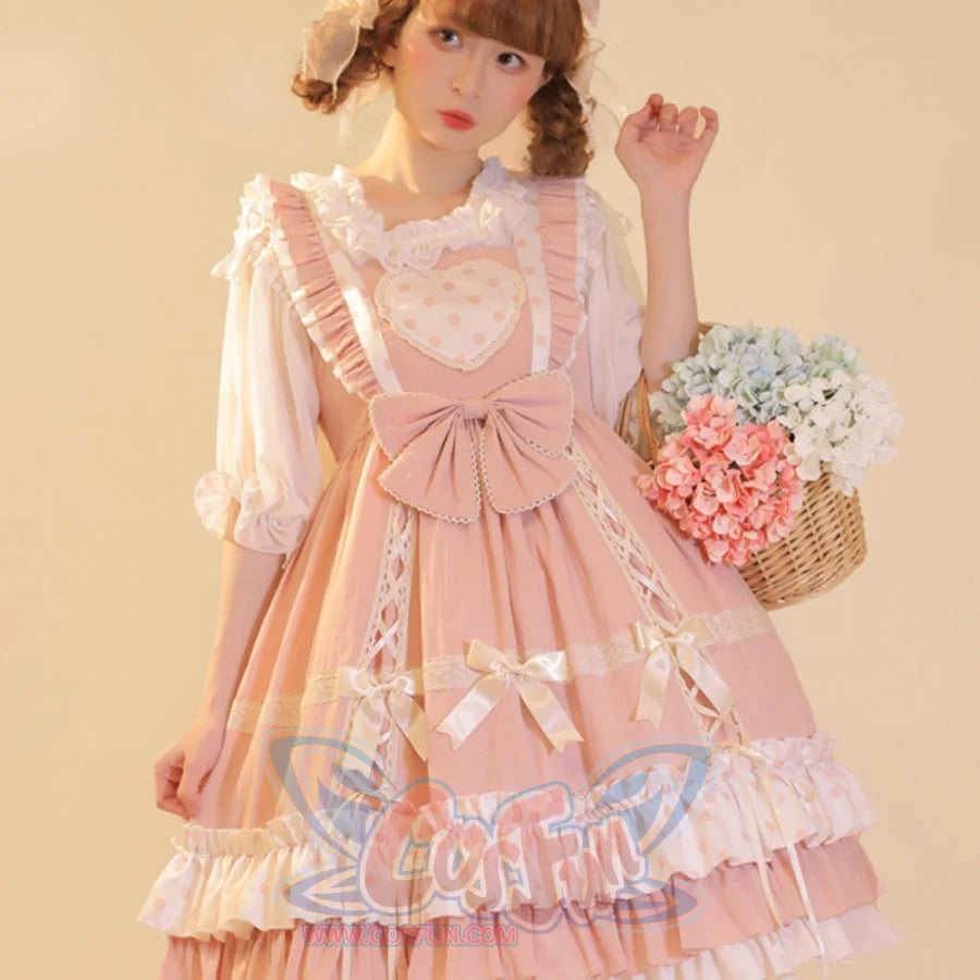 Sweet and Lovely Dot Lolita Jumper Skirt