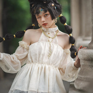 Egypt Style Lolita Thin Neck Shirt - cosfun