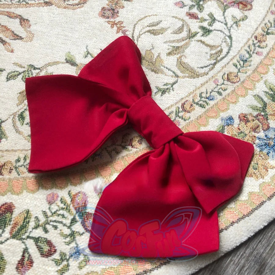 Elegant and Vintage Lolita Slim Dress Red / S / Hairpin