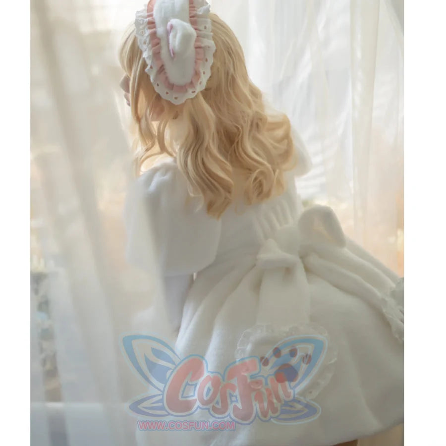 Autumn Winter Lovely Lolita Thicken Woolen Dress Sets