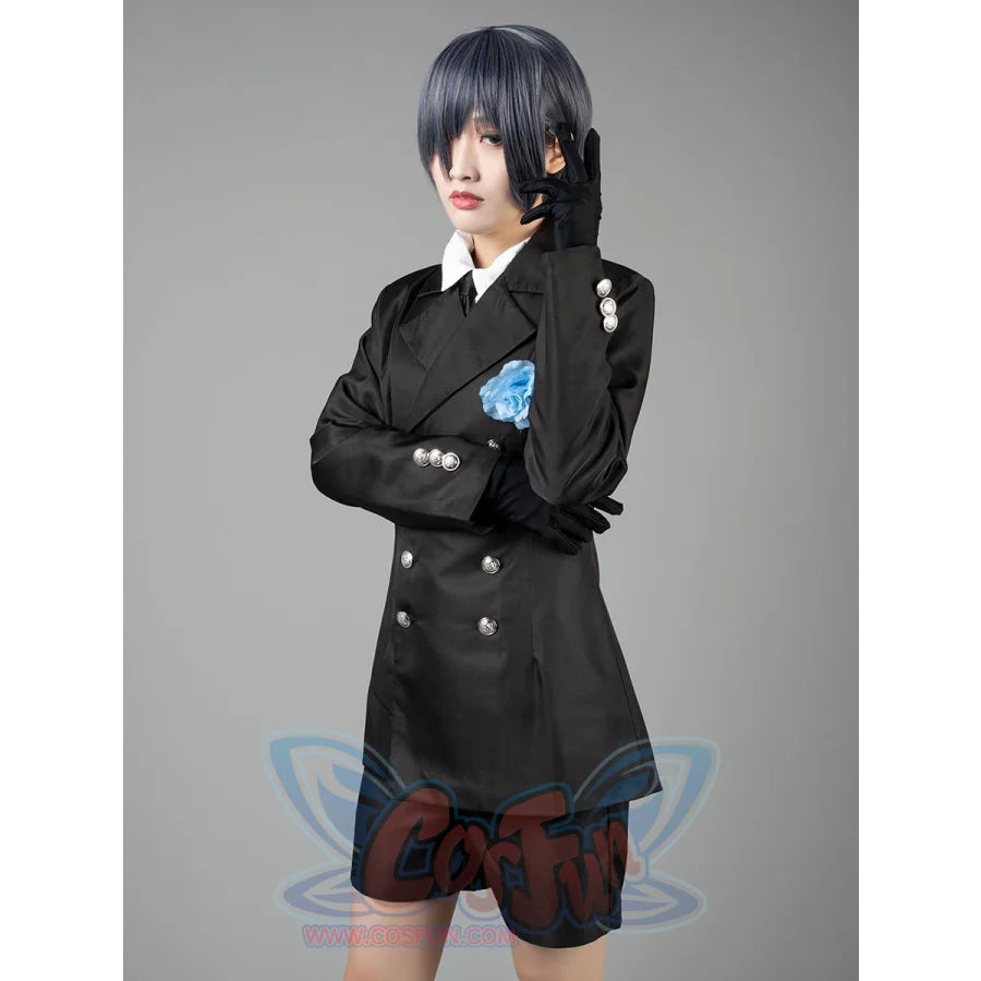 Black Butler Ciel Phantomhive Cosplay Costumes Funeral Outfit Mp004170